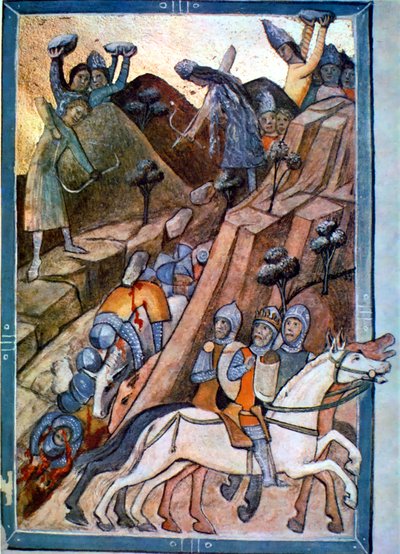 The Battle of Posada in the Chronicon Pictum p. 146 by Unbekannt Unbekannt